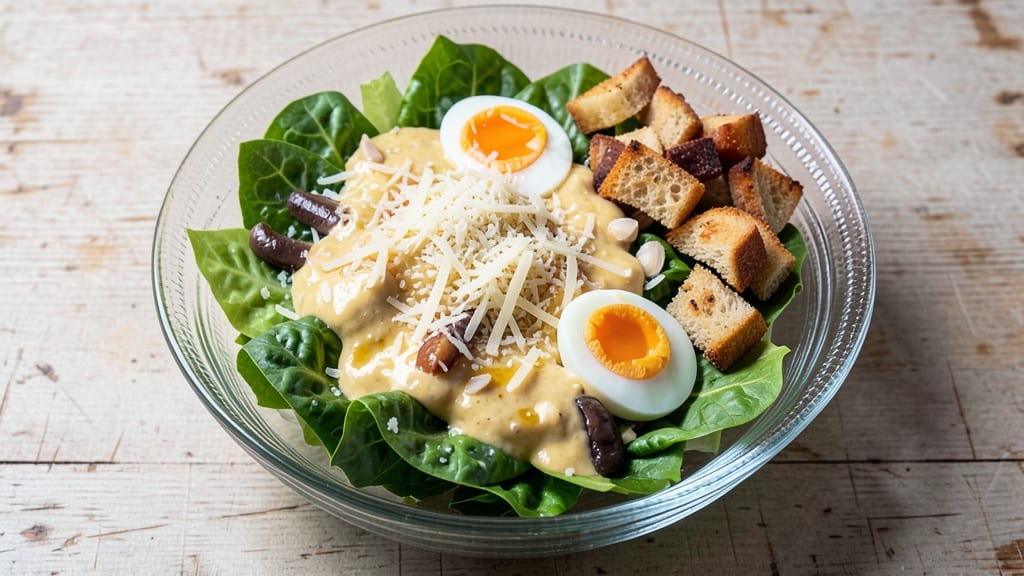 Casear Salad Recipe: Crispy Croutons and Creamy Parmesan Magic