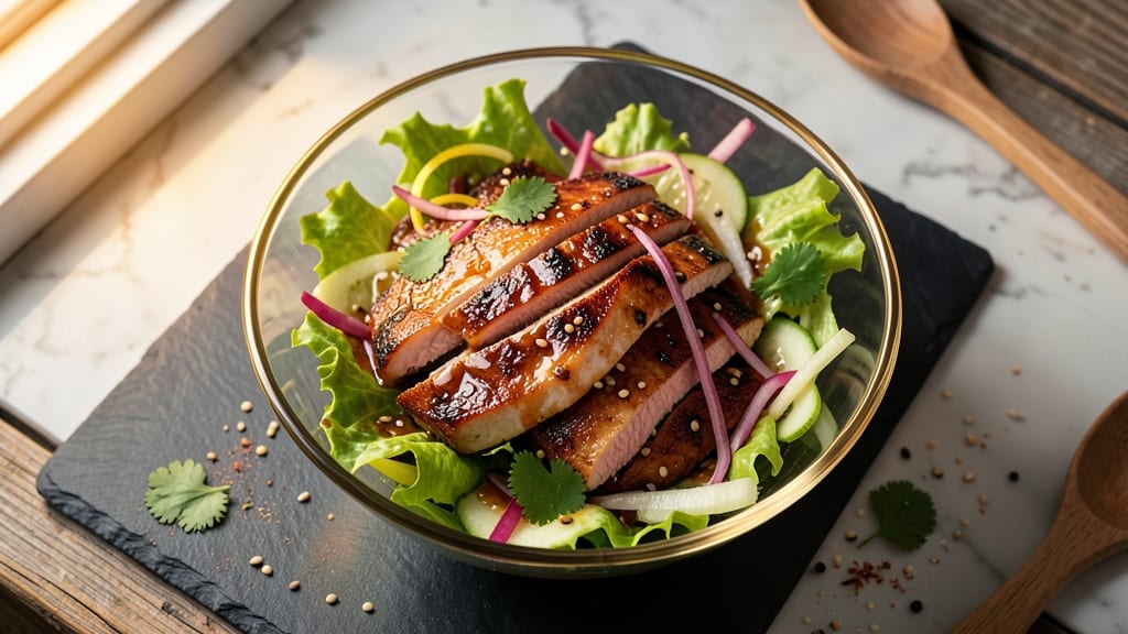 Kardashian-Style Chinese Chicken Salad Recipe: Sesame-Ginger Dressing with Crunchy Edamame