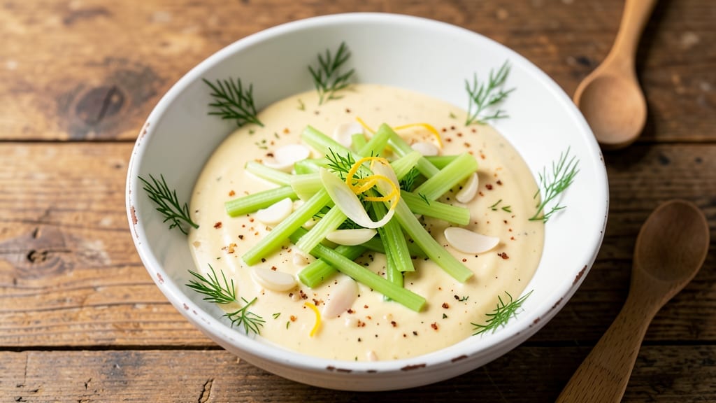 Classic Ranch Salad Recipe: Cool Cream Cheese Base With Crisp Celery Bites