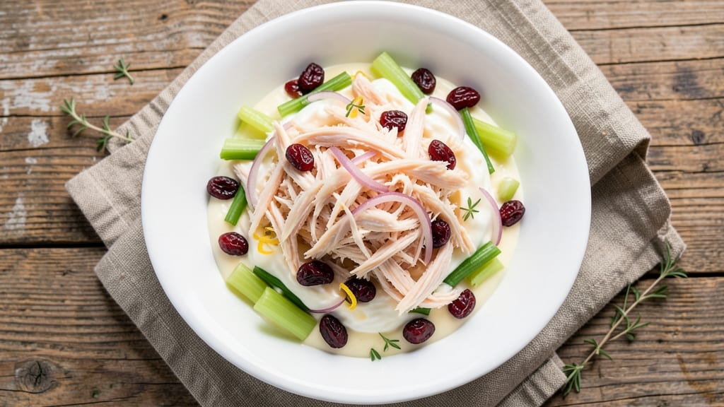 Chick Cranberry Kelli Chicken Salad Recipe: Sweet-Tart Fruit Crunch Without Mayo Cling