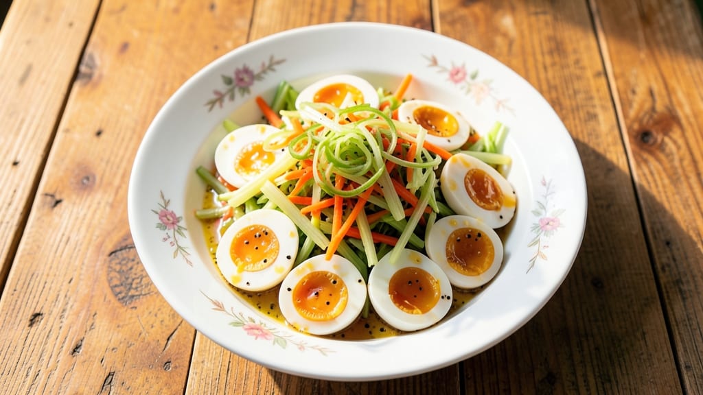 Chinese Egg Salad Recipe: Crisp Celery Crowns and Smoky Sesame-Lime Zing