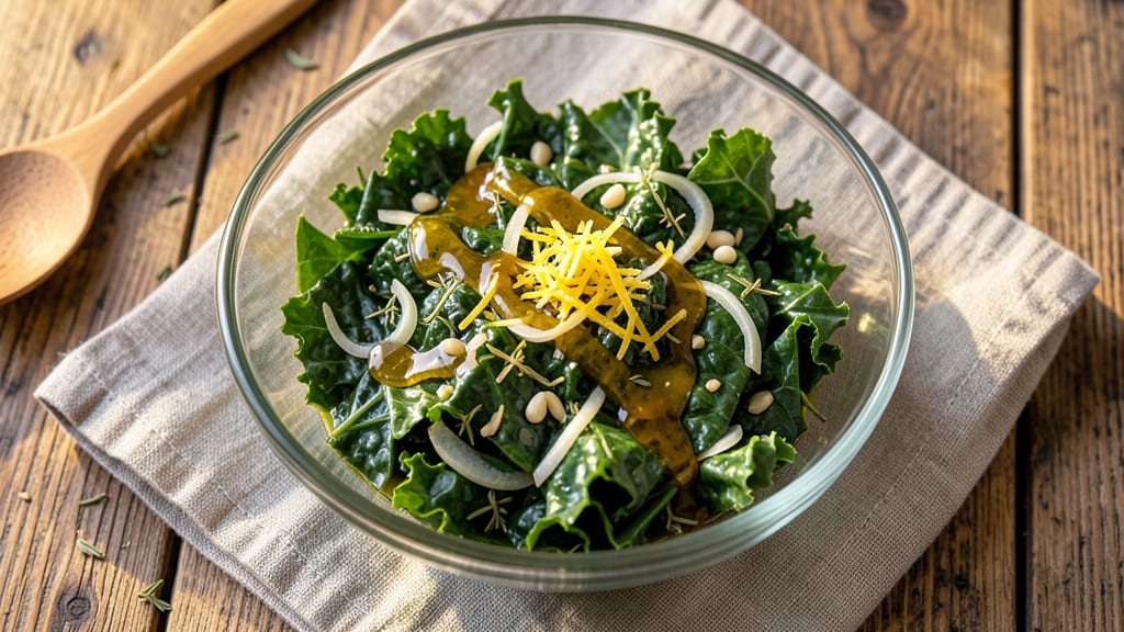 CFA Kale Salad Dressing Recipe: Bold Lemon-Dijon Vinaigrette With Nutty Depth