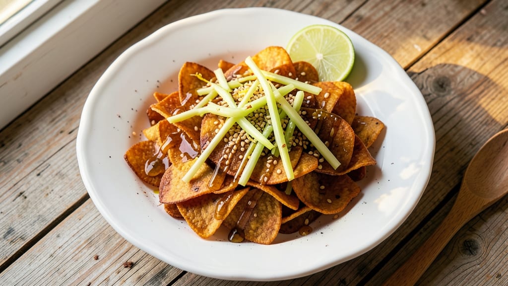 Chip Salad Recipe: Crisp Celery Crowns With Zesty Lime and Toasted Sesame