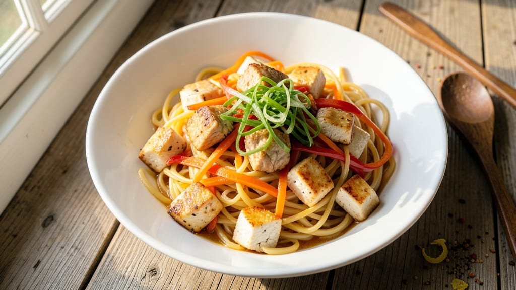 Chinese Pasta Salad Recipe: Sesame-Ginger Zing With Umami Crunch