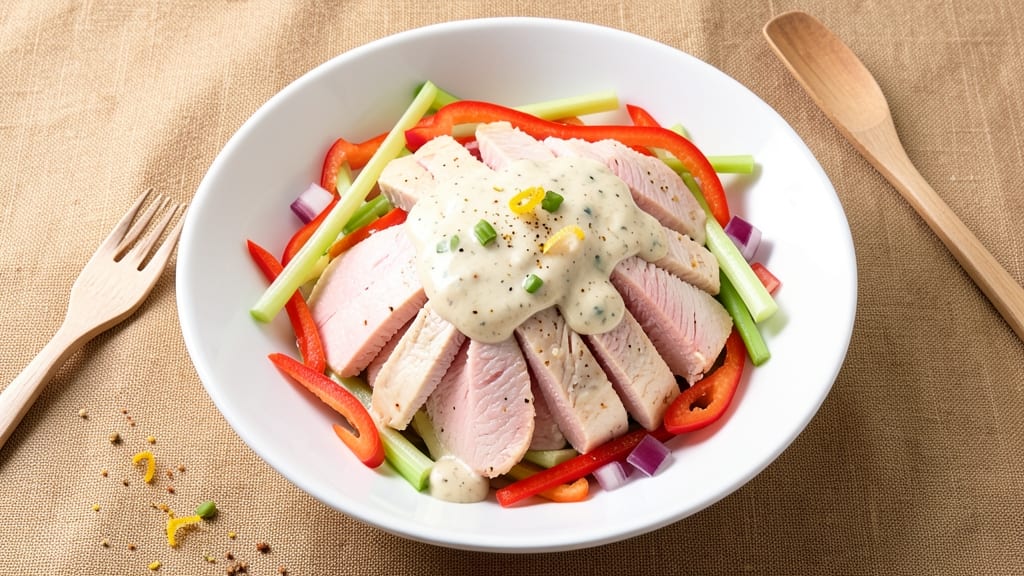 Chicken Salad Recipe With Ranch Seasoning: Crunchy Celery Crowns and Tangy Creamy Twist