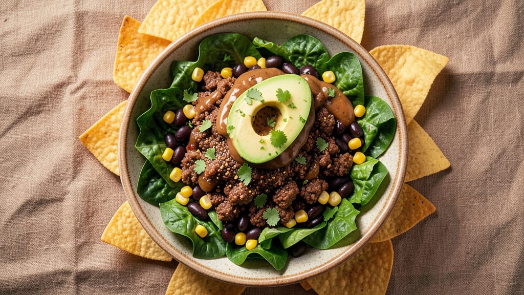 Chipotle Taco Salad Recipe: Smoky Chipotle Cream Cheese With Crispy Tortilla Crunch