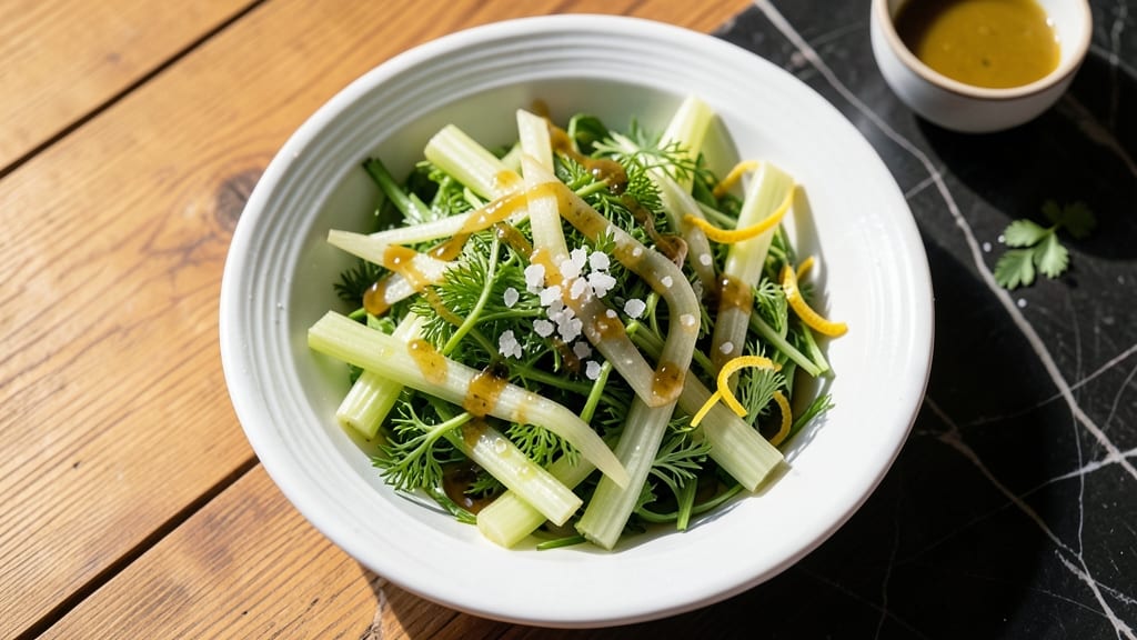 Celery and Fennel Salad Recipe: Crisp Crowns With Anise-Kissed Citrus Vinaigrette