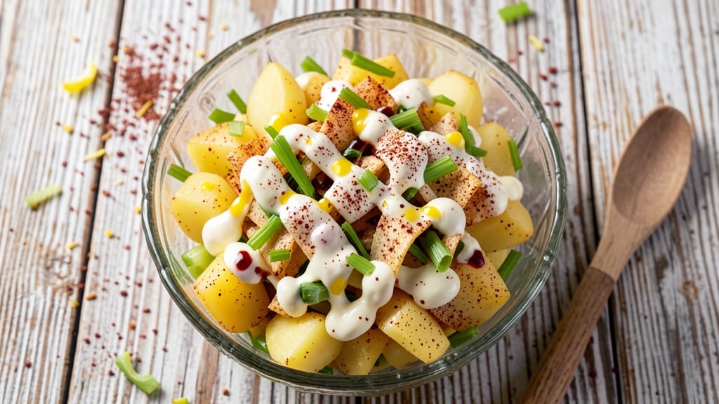 Clara's Tidbits Potato Salad Recipe: Smoky Paprika and Crisp Celery Crown Crunch