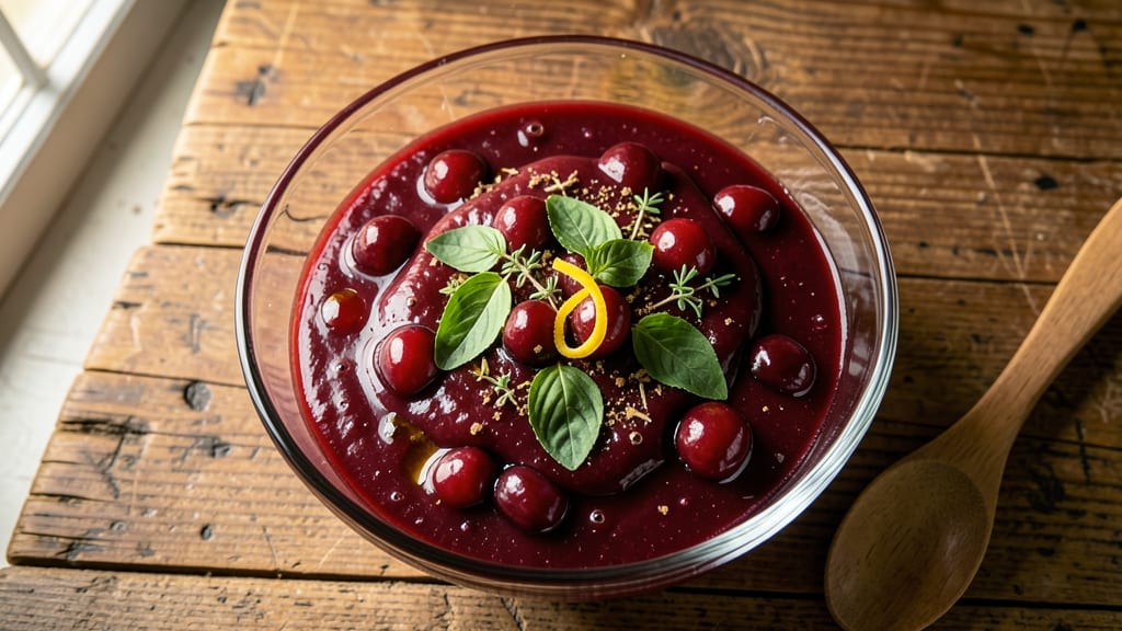Cherry Salad Dressing Recipe: Bold Cherry Vinaigrette With Herbal Zing