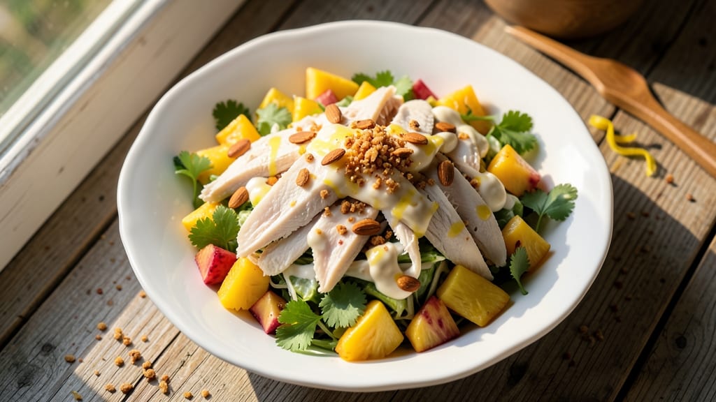 Chicken Salad Recipe With Pineapple and Almonds: Tropical Crunch Meets Creamy Comfort